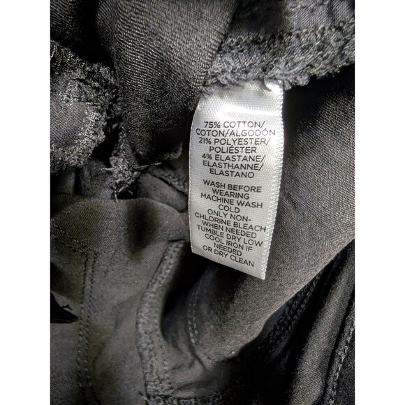 LOFT 00 24x27 The Skinny Black Stretch Denim Womens Jeans Classic 150 - Picture 4 of 7